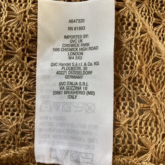 D&CO NWT Open front Knit Cardigan Size Small green/ Tan. - Picture 13 of 14